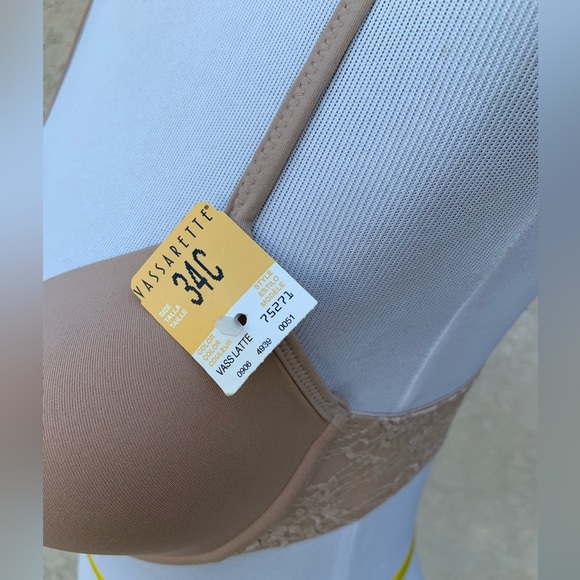 NWT Vassarette Tan 34C Bra - Picture 4 of 8
